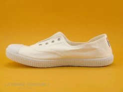 Cienta 70997 05 - Tennis Toile Blanche - Sans Lacet -Skechers Boutique cd24607c73b9e66c561f35ea11d5d5ef a304801 179214