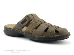 Point D Orgues TEJOSCAR - Sabot Homme Reglable Cuir Marron