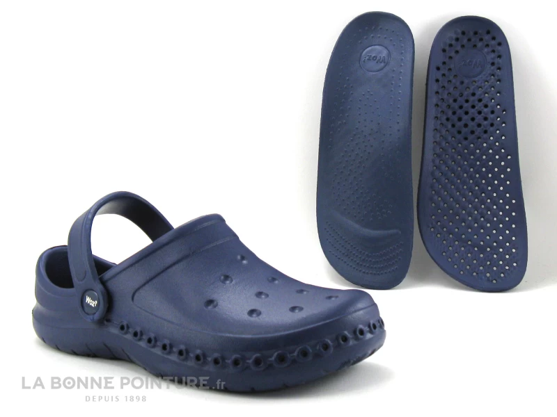 Woz ZERO Blu - Sabot Woz Bleu Marine 3 Woz ZERO Blu - Sabot Woz Bleu Marine