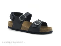 Autenti 6810122 - Bleu Marine - 2 Boucles - Velcro - Sandale GARCON