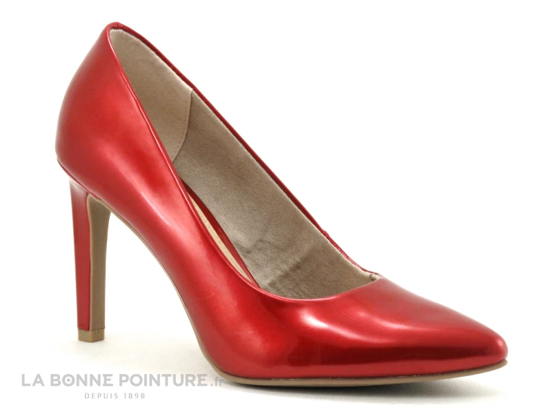 Marco Tozzi 2-22415-34 Chili Metal Patent - Escarpin Rouge Verni 4 Marco Tozzi 2-22415-34 Chili Metal Patent - Escarpin Rouge Verni – Image 2