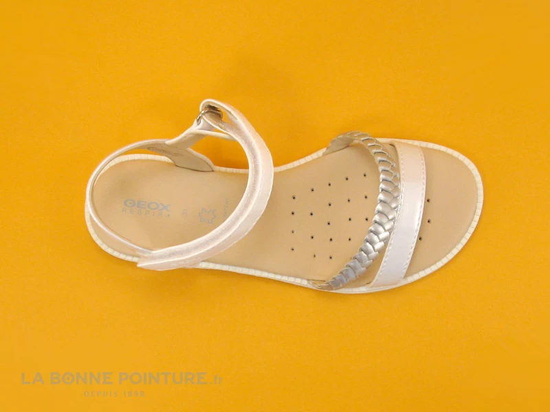 Geox SP KARLY J0235D White - Sandale Fille 8 Geox SP KARLY J0235D White - Sandale Fille – Image 6