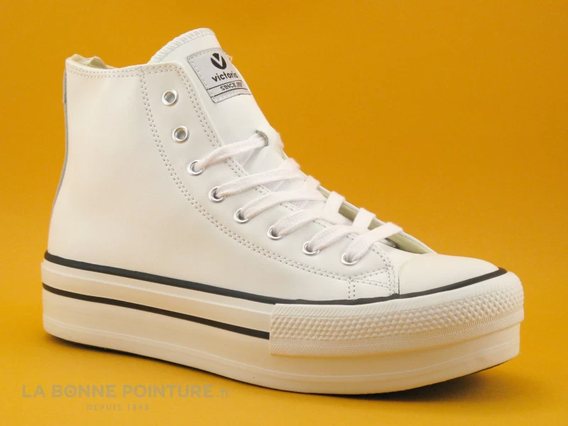Victoria 061107 Blanco - Basket Montante Plateforme Blanche 3 Victoria 061107 Blanco - Basket Montante Plateforme Blanche
