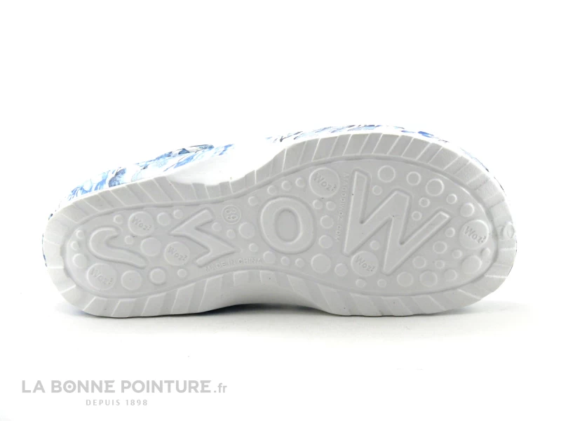 Woz Cheese Bluette - Bleu Blanc - Sabot Fleuri 9 Woz Cheese Bluette - Bleu Blanc - Sabot Fleuri – Image 7