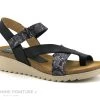 Xapatan 9060 Noir - Sandale Femme Avec Passe Orteil