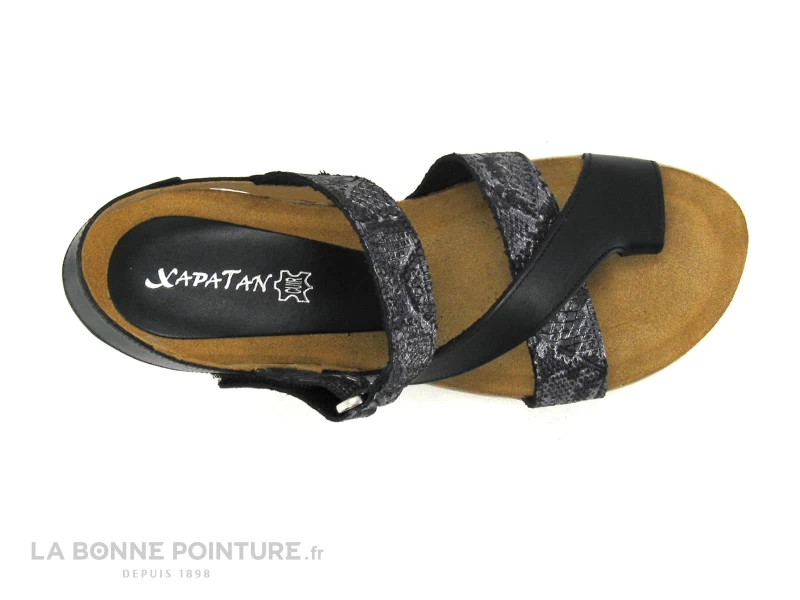 Xapatan 9060 Noir - Sandale Femme Avec Passe Orteil 8 Xapatan 9060 Noir - Sandale Femme Avec Passe Orteil – Image 6