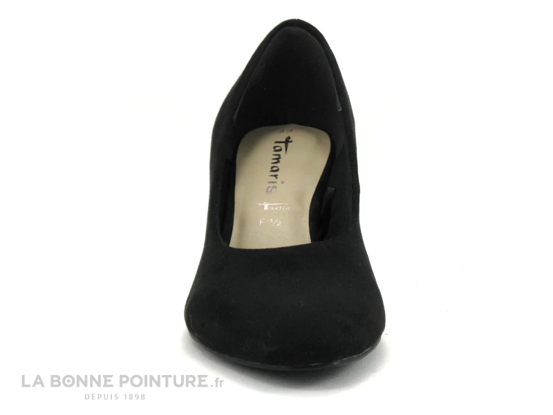 Tamaris 1-22418-29 Black - Escarpin Velours Noir - Bout Pointu 4 Tamaris 1-22418-29 Black - Escarpin Velours Noir - Bout Pointu – Image 2
