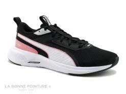 Puma SCORCH RUNNER Noir Peony - Basket Running Noire Et Rose