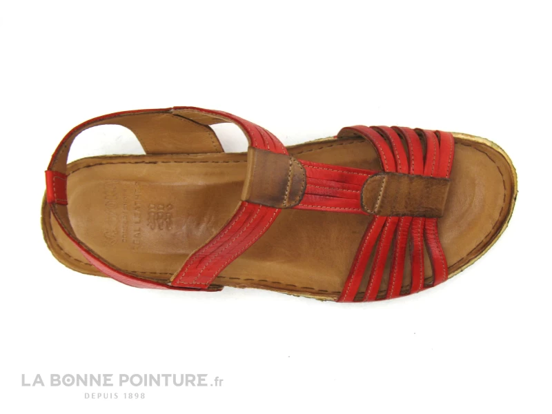 Karyoka IZA Rouge - Sandale Femme Cuir Rouge 8 Karyoka IZA Rouge - Sandale Femme Cuir Rouge – Image 6
