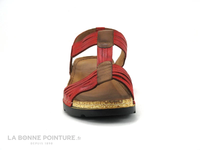 Karyoka IZA Rouge - Sandale Femme Cuir Rouge 4 Karyoka IZA Rouge - Sandale Femme Cuir Rouge – Image 2