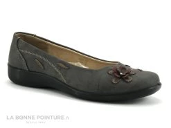 Sweet R CAMOMI Taupe - Ballerine Marron Avec Fleurs