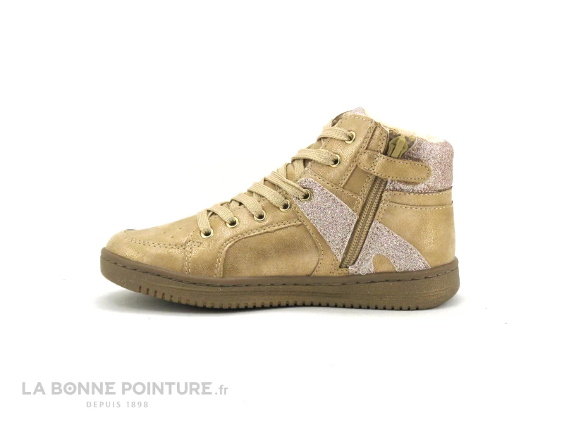 Kickers LOWELL Champagne - 739355 - Basket Montante Fille 5 Kickers LOWELL Champagne - 739355 - Basket Montante Fille – Image 3