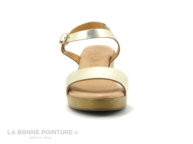 Kaola 710 - Platine - Sandale Doree Petit Talon 6 Kaola 710 - Platine - Sandale Doree Petit Talon – Image 4