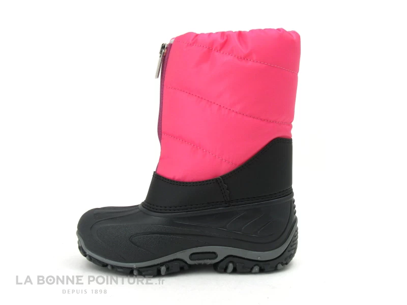 OLANG BMX Fuxia Rose Noir Botte Neige Fille 5 OLANG BMX Fuxia Rose Noir Botte Neige Fille – Image 3