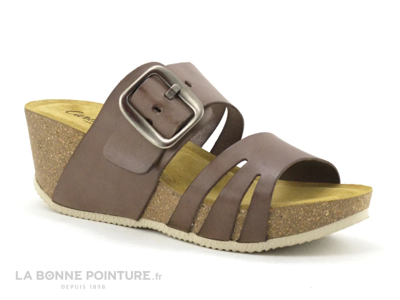 Carla Tortosa 56103 Taupe - Bride Boucle Carree - Mule Compensee 3 Carla Tortosa 56103 Taupe - Bride Boucle Carree - Mule Compensee