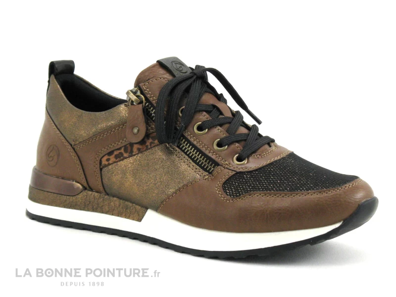 Remonte R2543-22 Chestnut Noir Bronze - Sneakers Mode Femme 3 Remonte R2543-22 Chestnut Noir Bronze - Sneakers Mode Femme