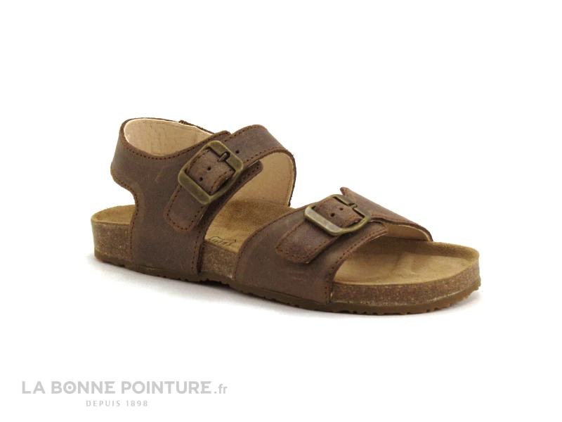 Bopy EDOUARDO Marron - Sandale Reglable GARCON 3 Bopy EDOUARDO Marron - Sandale Reglable GARCON