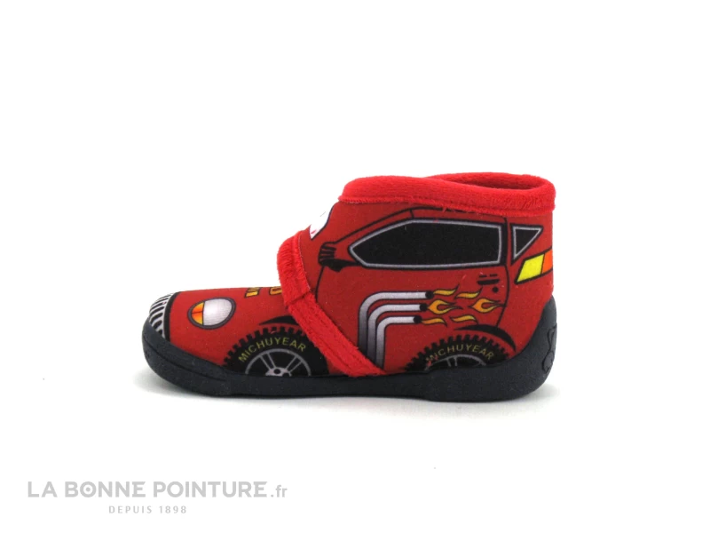 Michu 2601 Rouge - Pompiers - Chausson BEBE Avec Scratch 4 Michu 2601 Rouge - Pompiers - Chausson BEBE Avec Scratch – Image 2