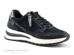 Tamaris 1-23709-27 Navy - Sneakers Bleu Marine -Semelle Compensee