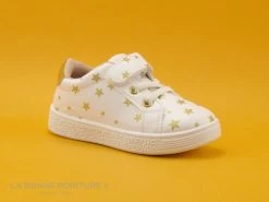 DT New York B313490 - Blanc - Etoiles Or - Basket Fille