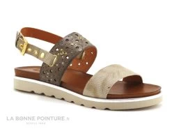 Guttos Shoes BIA P105 - Taupe Cobra - Nu-pieds