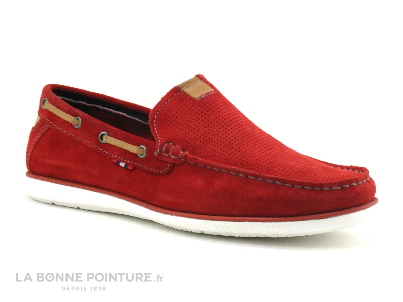 Point D Orgues POMOU Rouge - Mocassin Souple Homme 3 Point D Orgues POMOU Rouge - Mocassin Souple Homme