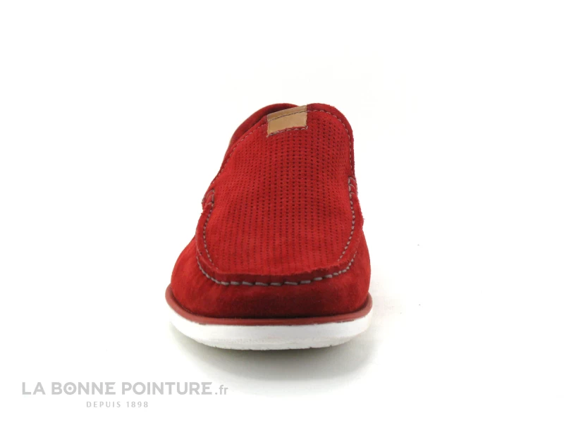 Point D Orgues POMOU Rouge - Mocassin Souple Homme 4 Point D Orgues POMOU Rouge - Mocassin Souple Homme – Image 2