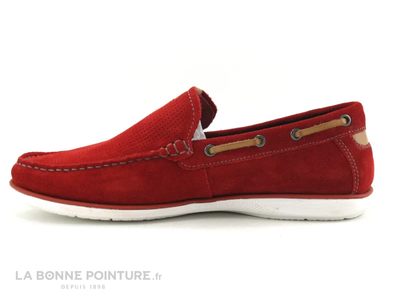 Point D Orgues POMOU Rouge - Mocassin Souple Homme 5 Point D Orgues POMOU Rouge - Mocassin Souple Homme – Image 3