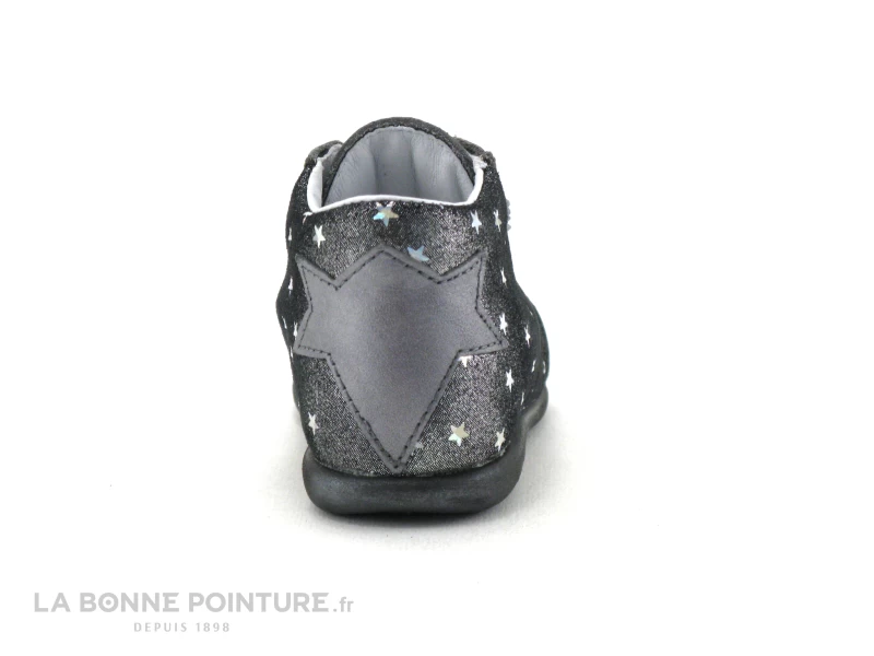 Bopy ZENUI Gris - Etoiles - Chaussure Montante BEBE Fille 6 Bopy ZENUI Gris - Etoiles - Chaussure Montante BEBE Fille – Image 4
