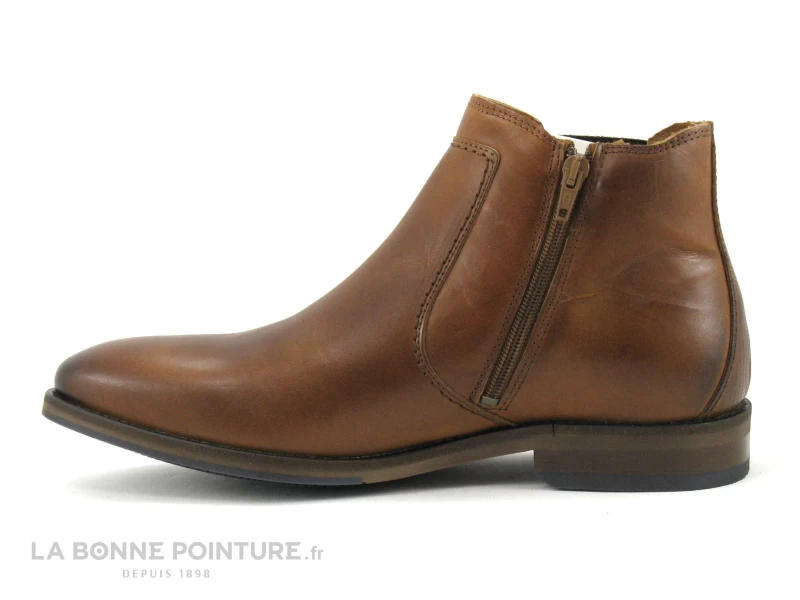 Redskins PAPYRUS Cognac - Boots Chelsea Homme Avec Zip 5 Redskins PAPYRUS Cognac - Boots Chelsea Homme Avec Zip – Image 3