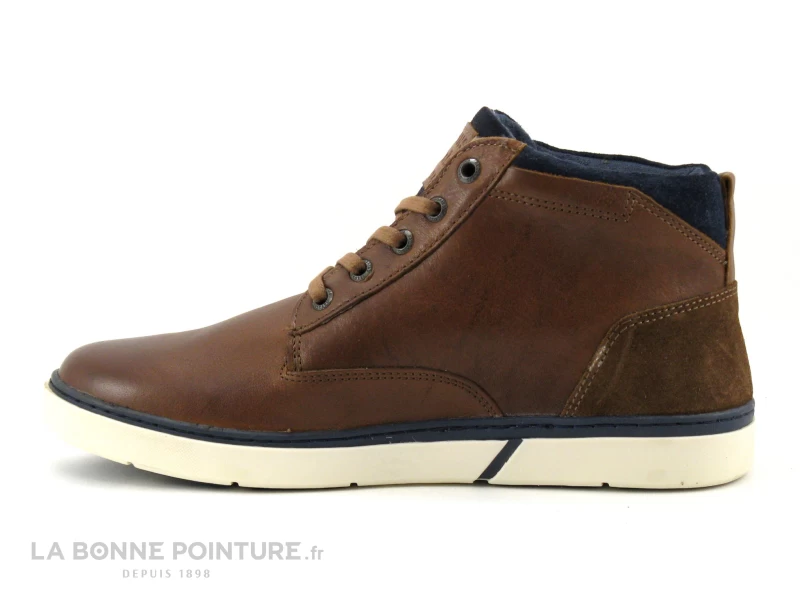 Redskins ZLATAN Cognac Marine - Chaussure Montante Homme 5 Redskins ZLATAN Cognac Marine - Chaussure Montante Homme – Image 3