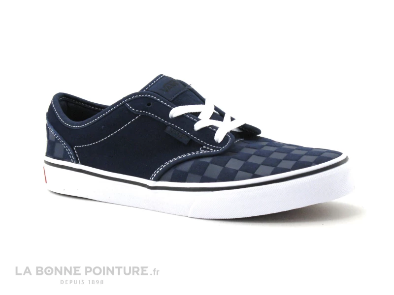 Vans Atwood Deboss Chkrbrd - VN0A45JS0PP1 - Basket Cuir Bleu 7 Vans Atwood Deboss Chkrbrd - VN0A45JS0PP1 - Basket Cuir Bleu – Image 5