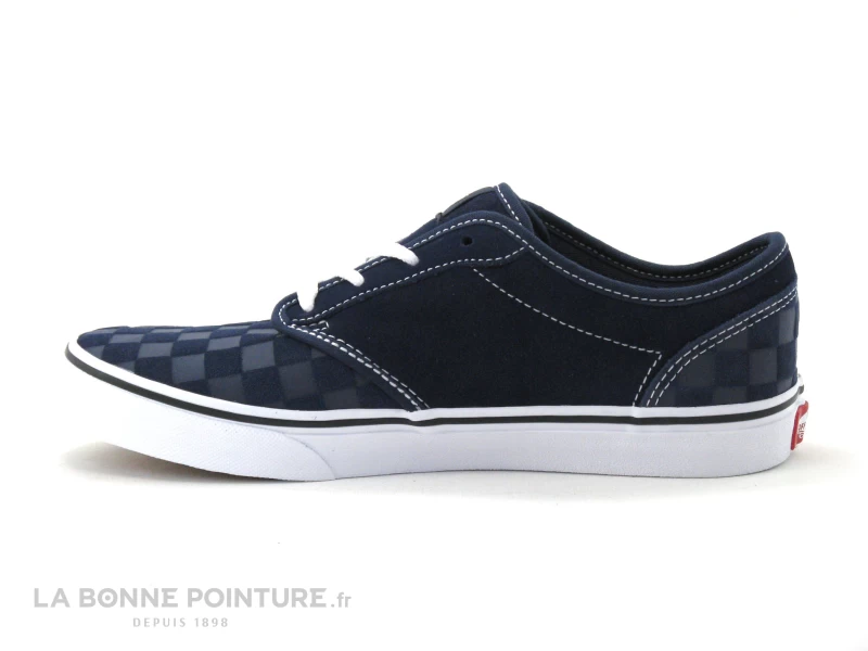 Vans Atwood Deboss Chkrbrd - VN0A45JS0PP1 - Basket Cuir Bleu 6 Vans Atwood Deboss Chkrbrd - VN0A45JS0PP1 - Basket Cuir Bleu – Image 4