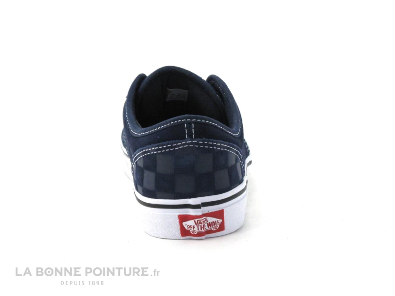 Vans Atwood Deboss Chkrbrd - VN0A45JS0PP1 - Basket Cuir Bleu 5 Vans Atwood Deboss Chkrbrd - VN0A45JS0PP1 - Basket Cuir Bleu – Image 3