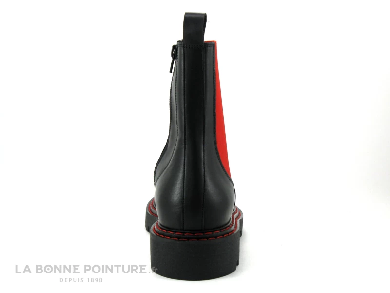 We Do CO99484B Noir - Elastique Rouge - Bottine Femme 6 We Do CO99484B Noir - Elastique Rouge - Bottine Femme – Image 4