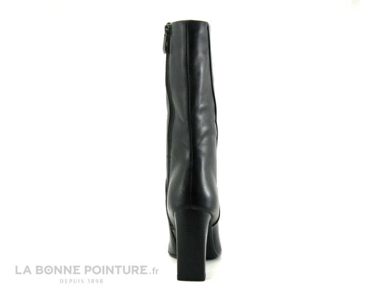 Tamaris 1-25349-29 Black - Bottine Talon Haut En Cuir Noir - Bout Pointu 6 Tamaris 1-25349-29 Black - Bottine Talon Haut En Cuir Noir - Bout Pointu – Image 4