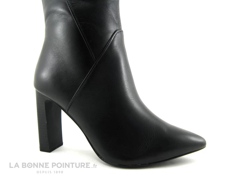 Tamaris 1-25349-29 Black - Bottine Talon Haut En Cuir Noir - Bout Pointu 8 Tamaris 1-25349-29 Black - Bottine Talon Haut En Cuir Noir - Bout Pointu – Image 6