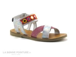 Wipop REGENCE Argent Rose - Miroirs - Nu-pieds Fille