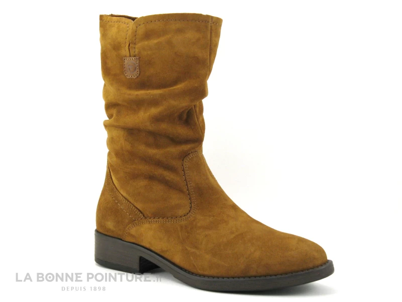 Tamaris 1-25480-27 Cognac - Bottine Femme Marron Clair 3 Tamaris 1-25480-27 Cognac - Bottine Femme Marron Clair