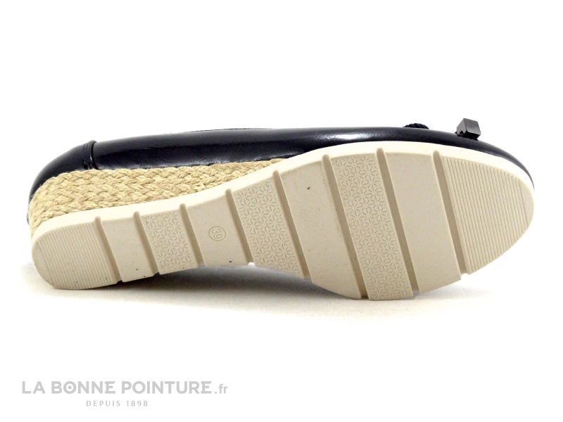 Marco Tozzi 2-22303-22 - Ballerine Compensee Bleu Marine Verni 9 Marco Tozzi 2-22303-22 - Ballerine Compensee Bleu Marine Verni – Image 7