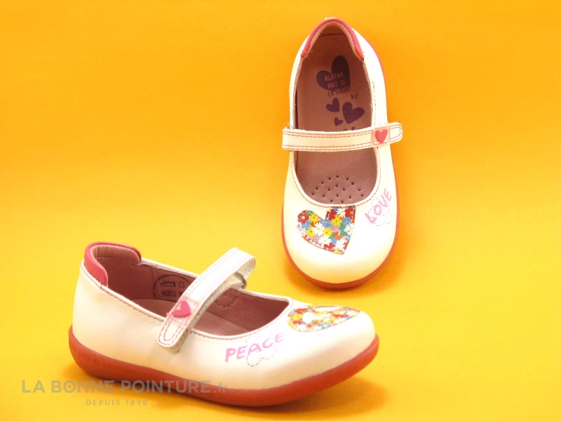 Agatha Ruiz De La Prada 172935 Blanco Peace And Love - Ballerine 3 Agatha Ruiz De La Prada 172935 Blanco Peace And Love - Ballerine