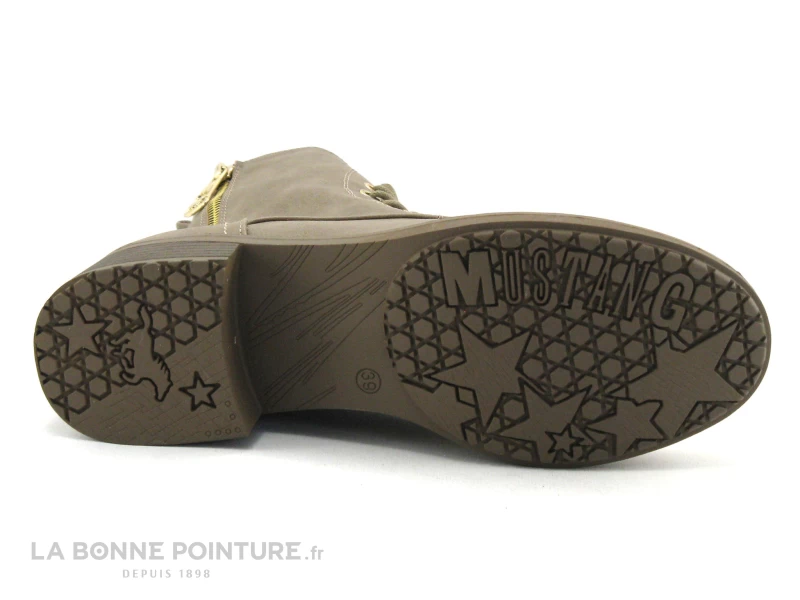 Mustang 1402 502 308 Erde - Bottine Taupe Femme 9 Mustang 1402 502 308 Erde - Bottine Taupe Femme – Image 7