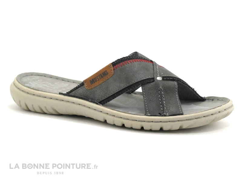 Mustang Shoes 4134-702-20 Gris - Mule Homme 3 Mustang Shoes 4134-702-20 Gris - Mule Homme