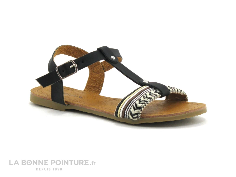 Wipop YATCH Noir - Bride Salome - Sandale Fille 3 Wipop YATCH Noir - Bride Salome - Sandale Fille
