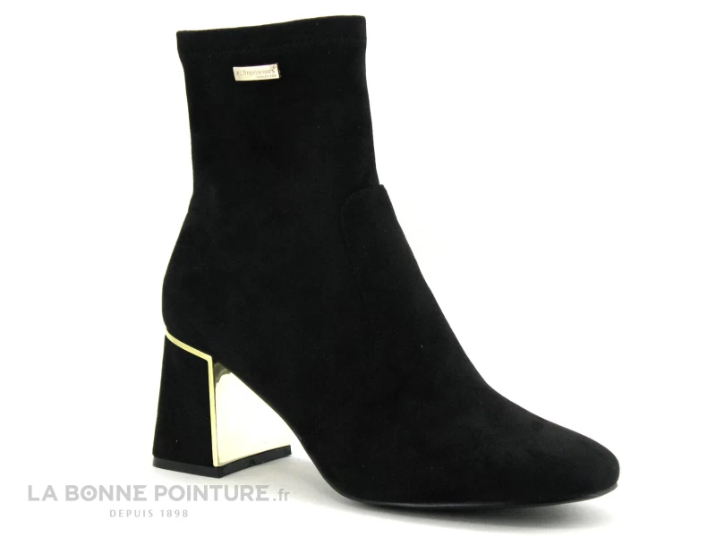 Les Tropeziennes DAM 44525 Noir-suede - Bottine Noire Talon Haut 7 Les Tropeziennes DAM 44525 Noir-suede - Bottine Noire Talon Haut – Image 5