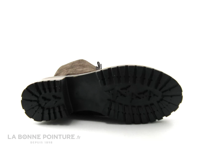 Elue Par Nous KOFOUR Marron Velours Croco - Botte Lacet Femme 8 Elue Par Nous KOFOUR Marron Velours Croco - Botte Lacet Femme – Image 6