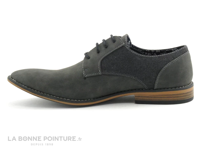 Casanova 12119 DICI - Noir - Gris - Derby Homme 4 Casanova 12119 DICI - Noir - Gris - Derby Homme – Image 2