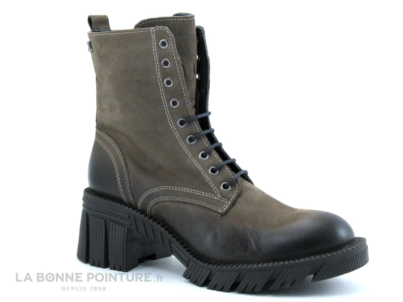 Venus 2251202k - Bottine Beige A Lacet - Talon Large 3 Venus 2251202k - Bottine Beige A Lacet - Talon Large