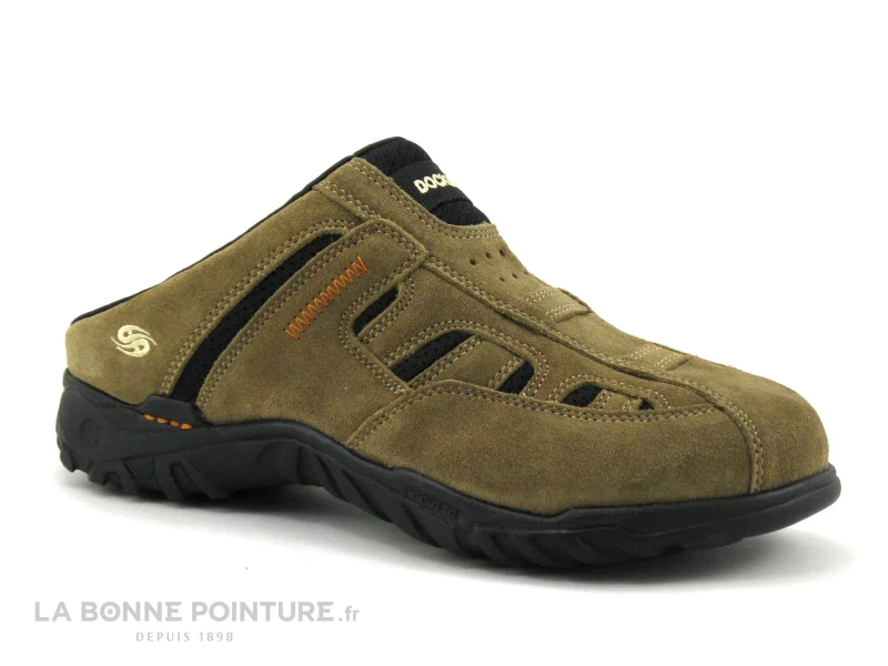 Dockers 36LI005-200420 Stone - Sabot Homme Cuir Velours Beige 3 Dockers 36LI005-200420 Stone - Sabot Homme Cuir Velours Beige