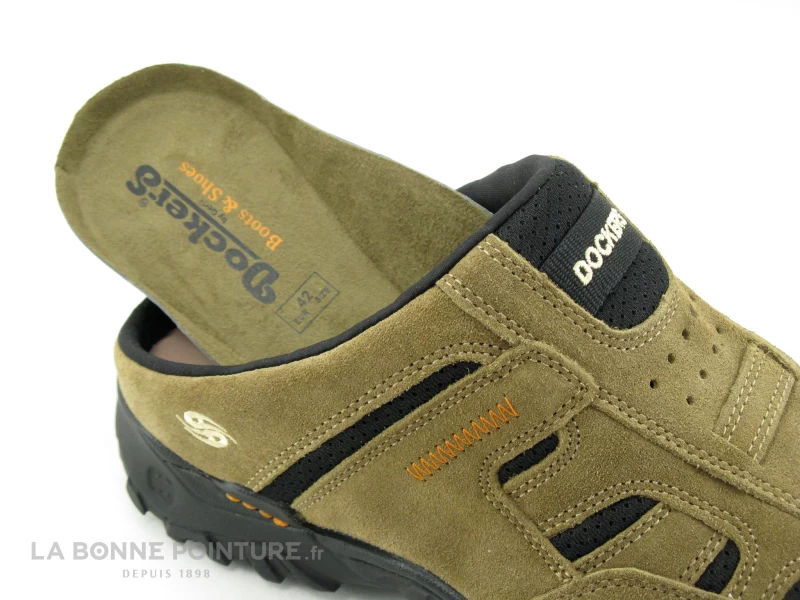 Dockers 36LI005-200420 Stone - Sabot Homme Cuir Velours Beige 7 Dockers 36LI005-200420 Stone - Sabot Homme Cuir Velours Beige – Image 5